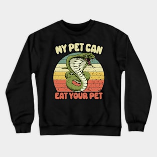 'My Pet Can Eat Your Pet' Lemonblast Ball Python Crewneck Sweatshirt